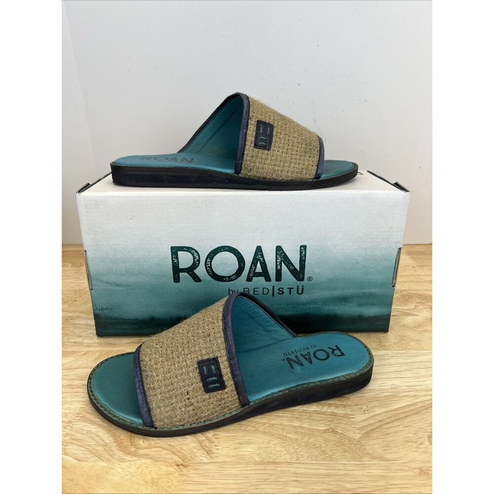 Roan By Bed Stu Women's Hara Slide Sandals Black MM HD US Size 7.5